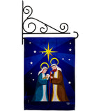 Birth Of King - Nativity Winter Vertical Impressions Decorative Flags HG192710 Made In USA