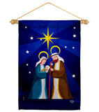 Birth Of King - Nativity Winter Vertical Impressions Decorative Flags HG192710 Made In USA