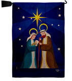 Birth Of King - Nativity Winter Vertical Impressions Decorative Flags HG192710 Made In USA