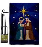 Birth Of King - Nativity Winter Vertical Impressions Decorative Flags HG192710 Made In USA