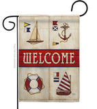 Sailing Collage - Nautical Coastal Vertical Impressions Decorative Flags HG107003 Made In USA