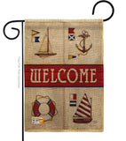 Sailing Collage - Nautical Coastal Vertical Impressions Decorative Flags HG107003 Made In USA