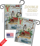 Seaside Lighthouse - Nautical Coastal Vertical Impressions Decorative Flags HG107053 Made In USA