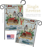 Seaside Lighthouse - Nautical Coastal Vertical Impressions Decorative Flags HG107053 Made In USA