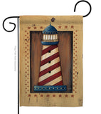 Patriotic Lighthouse - Nautical Coastal Vertical Impressions Decorative Flags HG107056 Made In USA