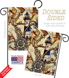 Sail Away - Nautical Coastal Vertical Impressions Decorative Flags HG137548 Made In USA