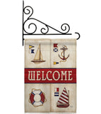 Sailing Collage - Nautical Coastal Vertical Impressions Decorative Flags HG107003 Made In USA