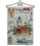 Seaside Lighthouse - Nautical Coastal Vertical Impressions Decorative Flags HG107053 Made In USA