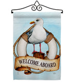 Seagull - Nautical Coastal Vertical Impressions Decorative Flags HG107073 Made In USA