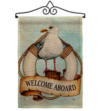 Seagull - Nautical Coastal Vertical Impressions Decorative Flags HG107073 Made In USA