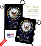 Pray United States Sailors - Military Americana Vertical Impressions Decorative Flags HG120066 Made In USA