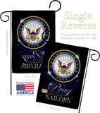 Pray United States Sailors - Military Americana Vertical Impressions Decorative Flags HG120066 Made In USA