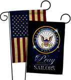 Pray United States Sailors - Military Americana Vertical Impressions Decorative Flags HG120066 Made In USA