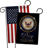 Pray United States Sailors - Military Americana Vertical Impressions Decorative Flags HG120066 Made In USA