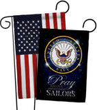 Pray United States Sailors - Military Americana Vertical Impressions Decorative Flags HG120066 Made In USA