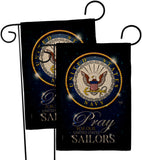 Pray United States Sailors - Military Americana Vertical Impressions Decorative Flags HG120066 Made In USA