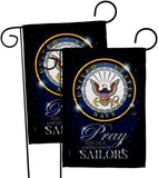 Pray United States Sailors - Military Americana Vertical Impressions Decorative Flags HG120066 Made In USA