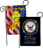 Pray United States Sailors - Military Americana Vertical Impressions Decorative Flags HG120066 Made In USA