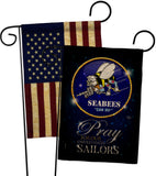 Pray United States Sailors - Military Americana Vertical Impressions Decorative Flags HG120070 Made In USA