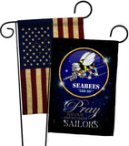 Pray United States Sailors - Military Americana Vertical Impressions Decorative Flags HG120070 Made In USA