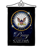 Pray United States Sailors - Military Americana Vertical Impressions Decorative Flags HG120066 Made In USA