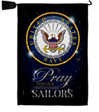 Pray United States Sailors - Military Americana Vertical Impressions Decorative Flags HG120066 Made In USA