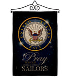 Pray United States Sailors - Military Americana Vertical Impressions Decorative Flags HG120066 Made In USA