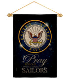 Pray United States Sailors - Military Americana Vertical Impressions Decorative Flags HG120066 Made In USA