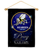 Pray United States Sailors - Military Americana Vertical Impressions Decorative Flags HG120070 Made In USA