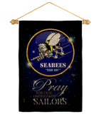 Pray United States Sailors - Military Americana Vertical Impressions Decorative Flags HG120070 Made In USA