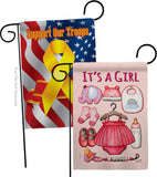 Baby Girl - Family Special Occasion Vertical Impressions Decorative Flags HG130339 Made In USA