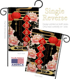 Wealth Spring Festival - New Year Winter Vertical Impressions Decorative Flags HG116025 Made In USA