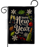 Winter New Year - New Year Winter Vertical Impressions Decorative Flags HG116027 Made In USA