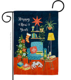 New Year Happy Place - New Year Winter Vertical Impressions Decorative Flags HG130294 Made In USA