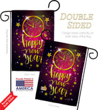 Unforgettable New Year - New Year Winter Vertical Impressions Decorative Flags HG137131 Made In USA