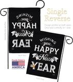 An New Year - New Year Winter Vertical Impressions Decorative Flags HG137247 Made In USA