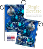 New Year Ornaments - New Year Winter Vertical Impressions Decorative Flags HG137367 Made In USA