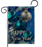 New Year Ornaments - New Year Winter Vertical Impressions Decorative Flags HG137367 Made In USA