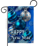 New Year Ornaments - New Year Winter Vertical Impressions Decorative Flags HG137367 Made In USA