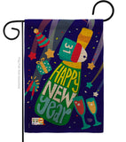 Celebrating New Year - New Year Winter Vertical Impressions Decorative Flags HG192049 Made In USA