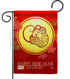 Rat of Year - New Year Winter Vertical Impressions Decorative Flags HG192178 Made In USA