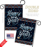 Bring New Year - New Year Winter Vertical Impressions Decorative Flags HG192238 Made In USA