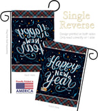 Bring New Year - New Year Winter Vertical Impressions Decorative Flags HG192238 Made In USA