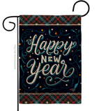 Bring New Year - New Year Winter Vertical Impressions Decorative Flags HG192238 Made In USA