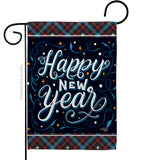 Bring New Year - New Year Winter Vertical Impressions Decorative Flags HG192238 Made In USA