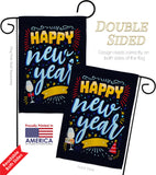 It New Year - New Year Winter Vertical Impressions Decorative Flags HG192252 Made In USA