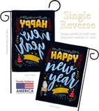 It New Year - New Year Winter Vertical Impressions Decorative Flags HG192252 Made In USA