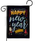 It New Year - New Year Winter Vertical Impressions Decorative Flags HG192252 Made In USA