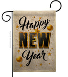 Happy New Year - New Year Winter Vertical Impressions Decorative Flags HG192295 Made In USA