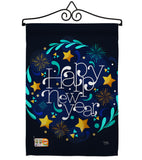 New Year Vibes - New Year Winter Vertical Impressions Decorative Flags HG116013 Made In USA